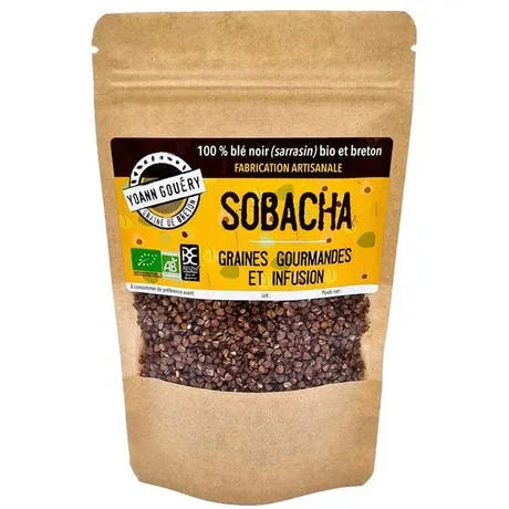 Sachet Sobacha Bio 100 g Yoann Gouéry, infusion detox sarrasin torréfié sans théine.

