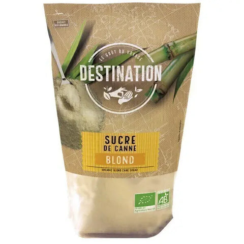 Organic Blond Cane Sugar-1kg-Destination