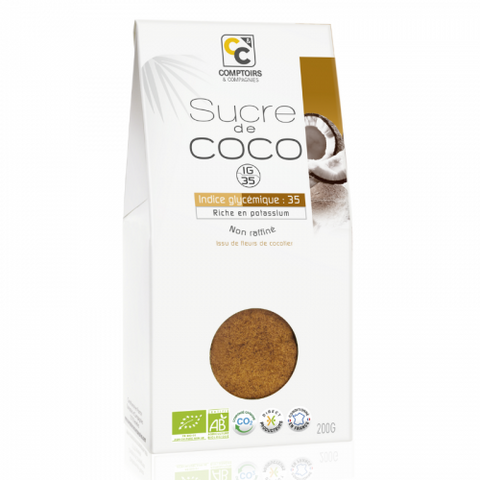 Organic Coconut Sugar-200g-Comptoirs et Compagnies