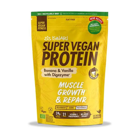 Super Vegan Protein-Banane & Vanille-400g-Iswari