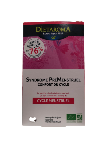 Syndrome PréMenstruel-confort du cycle-15jours-Dietaroma
