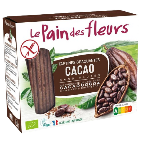 Organic Cocoa Crunchy Toasts-160g-Le Pain des fleurs