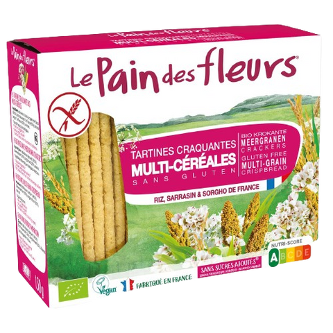 Crunchy Multi-cereal toasts Organic-150g-Le Pain des fleurs