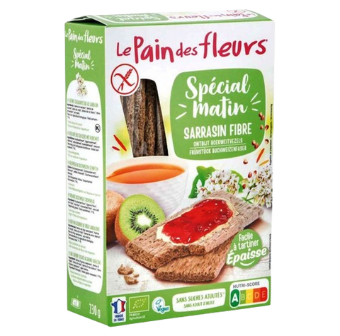 Organic Buckwheat Morning Special Toasts-230g-Le Pain des fleurs