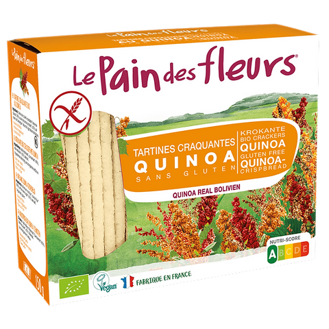 Crunchy Quinoa toasts Organic-150g-Le Pain des fleurs