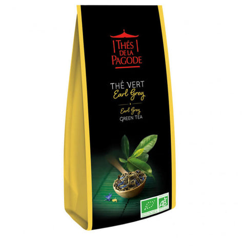 Thé vert Earl Grey Bio-100g-Thés de la Pagode