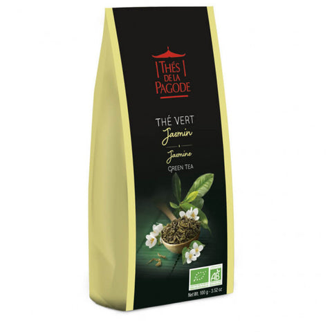 Organic Jasmine green tea-100g-Thés de la Pagode