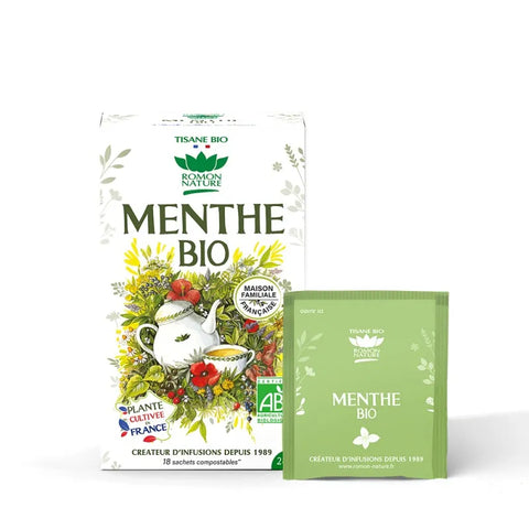 Tisane Menthe Bio-18 sachets-Romon Nature