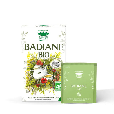 Tisane de Badiane Bio-20 sachets-Romon Nature