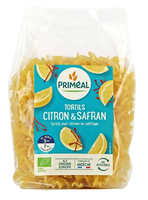 Organic Lemon Saffron Tortils-250g-Priméal