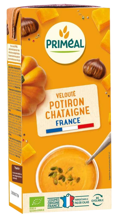 Organic Pumpkin and Chestnut Cream Soup-33cl-Priméal