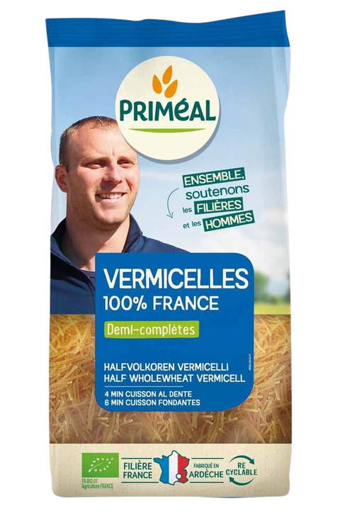 Half whole vermicelli Bio-500g-Priméal
