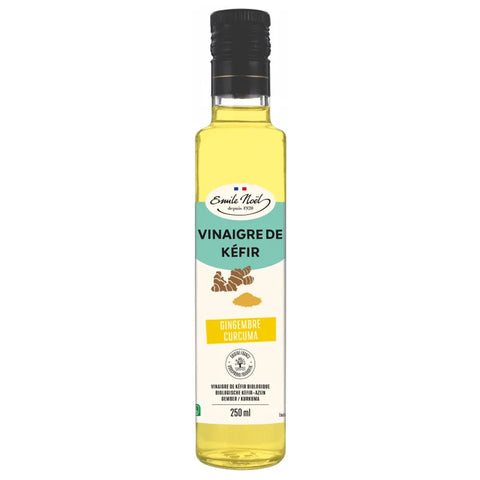 Vinaigre de Kéfir Bio-Gingembre Curcuma-250ml-Émile Noël