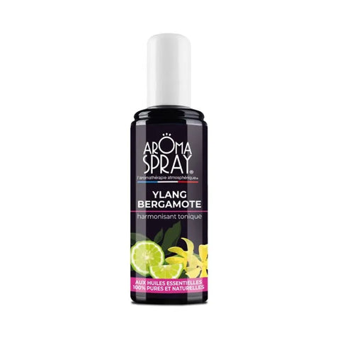 spray d'ambiance aux huiles essentielles ylang ylang et bergamote aromaspray