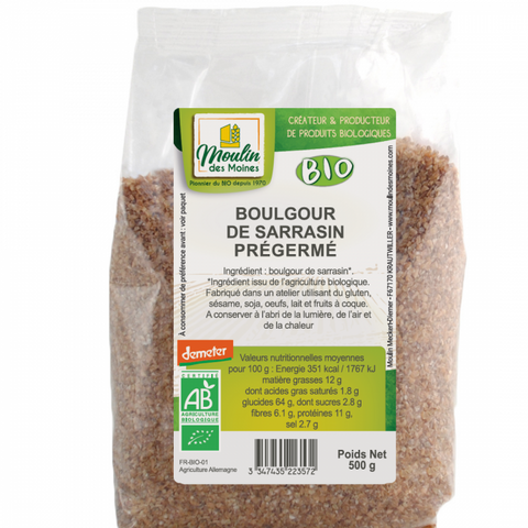 Organic Buckwheat Bulgur-500g-Moulin des Moines