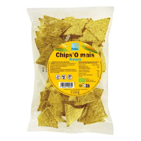 Chips'O Maíz Natural Orgánico-125g-Pural