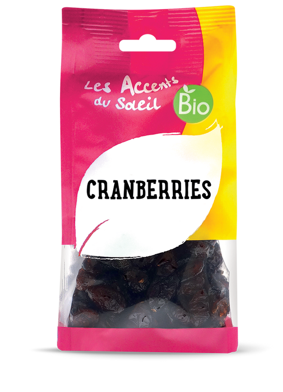 Cranberries séchées Bio-125g-Les accents du soleil