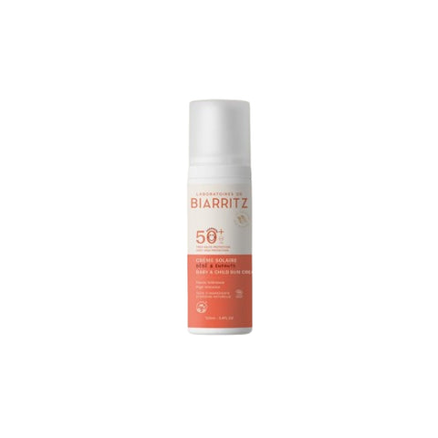 flacon-Crème Solaire Bébé et Enfant SPF50+ 100ml – Laboratoires de Biarritz