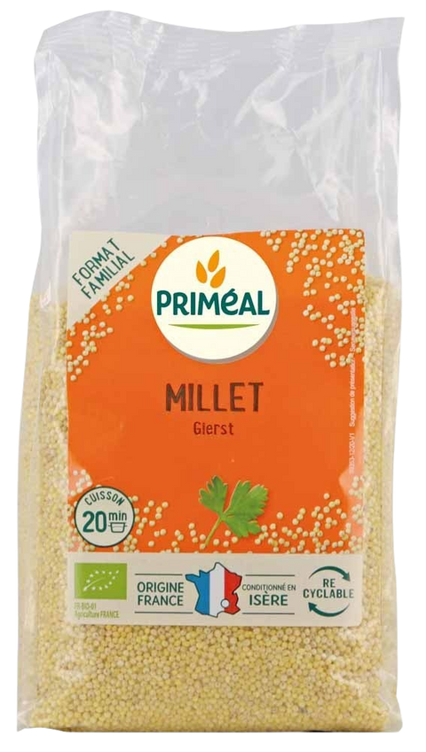 Organic French hulled millet-500g-Priméal