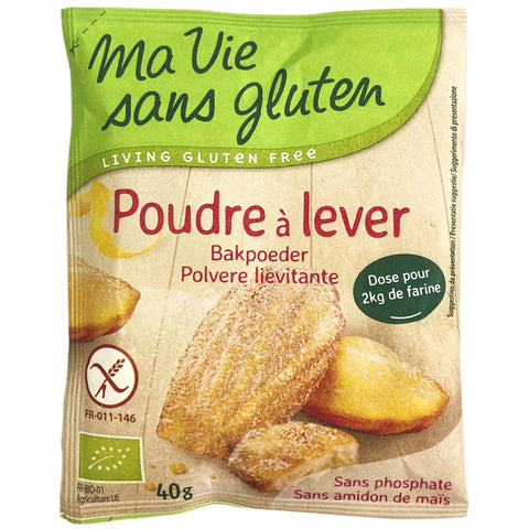 Levadura en polvo ecológica-40g-Mi vida sin gluten