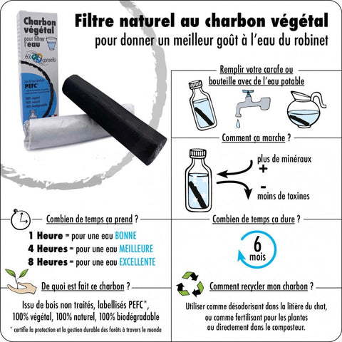 Activated charcoal stick-Binchotan-Eco Conseils