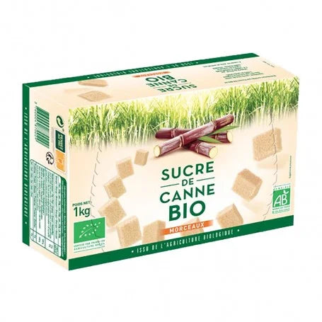 Organic Cane Sugar Pieces-1kg-Loiret &amp; Haëntjens