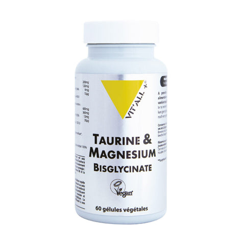 Taurina y Bisglicinato de Magnesio - 60 cápsulas - Vit'all+