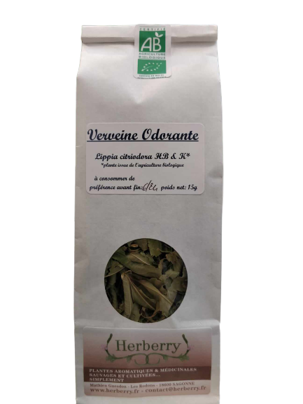 Organic Verbena Leaf Herbal Tea-15g-Herberry