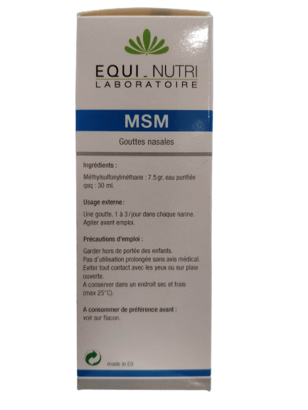 MSM nasal drops-30ml-Equi-Nutri