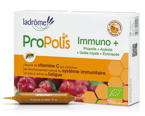 Immuno+ Propolis - 20 ampoules-Ladrome - [shop_name1. Phytospagyrie N°15  Stimulant physique et mental -300ml-Vecteur energy]