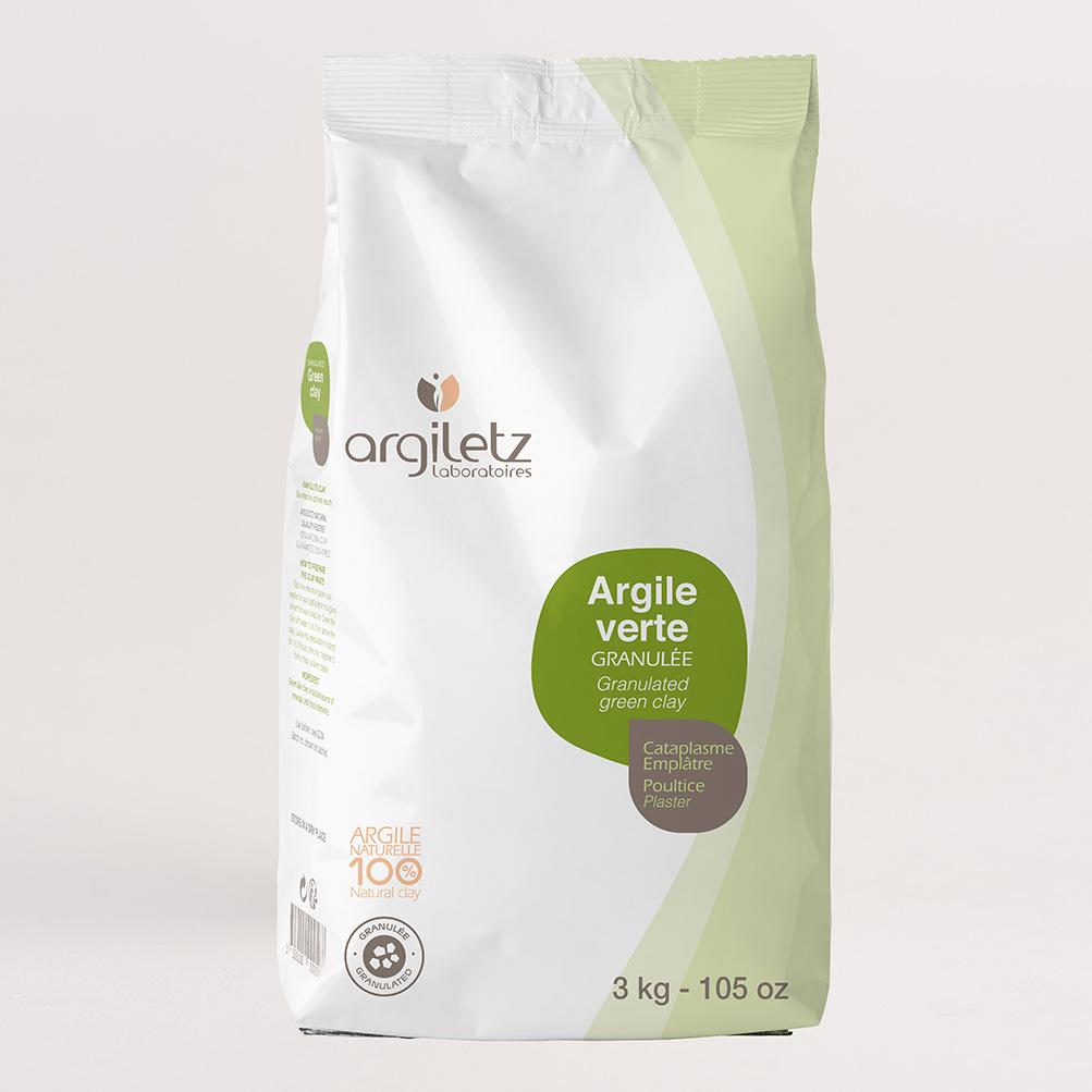 Argile Verte granules -3 Kg-Argiletz - Boutique Pleine-Forme 