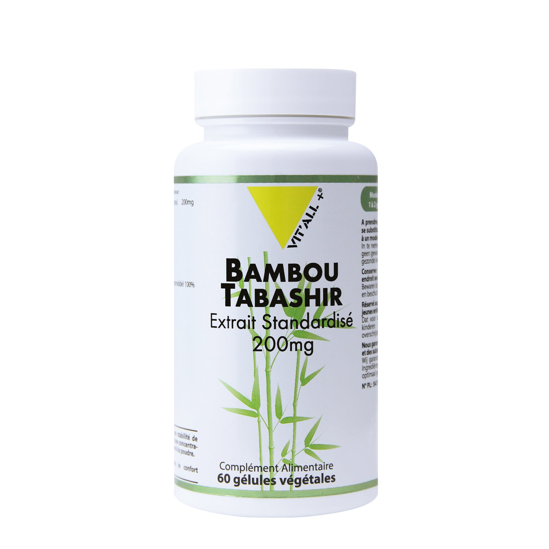 Bambou Tabashir bio-200mg-60 gélules-Vit'all+ – Boutique Pleine-Forme