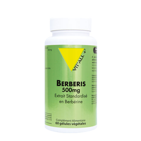 Berberis 500 mg standardized extract-60 capsules-Vit'all+
