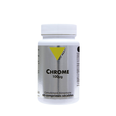 Chromium 200µg -60 vegetable capsules-Vit'all +