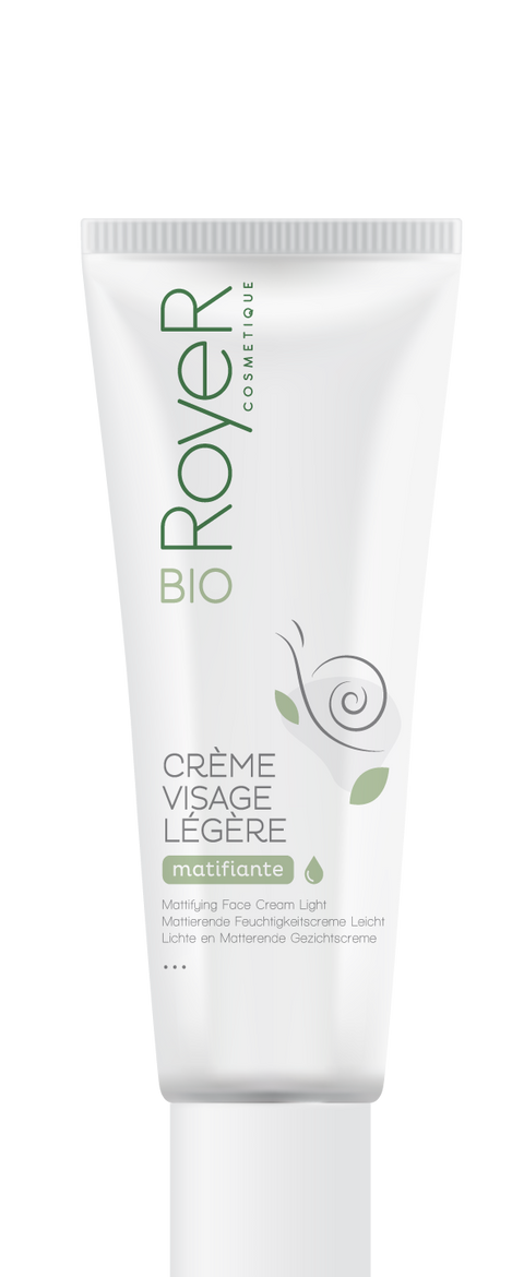 Light moisturizing and mattifying face cream with snail slime - 50ml - Royer cosmetic