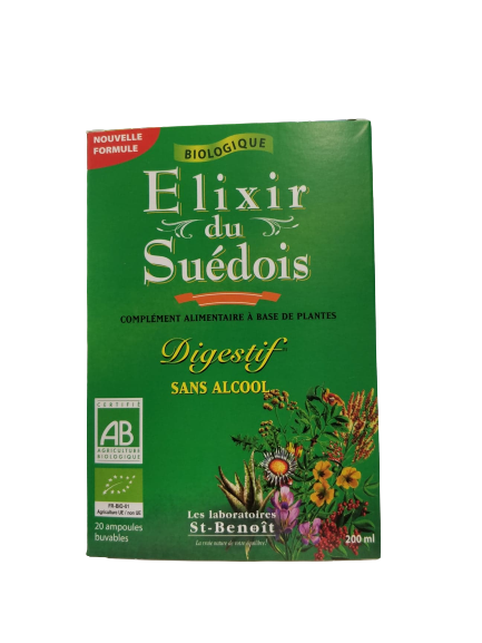 Elixir Sueco Ecológico-Sin Alcohol-20 ampollas-St Benoît