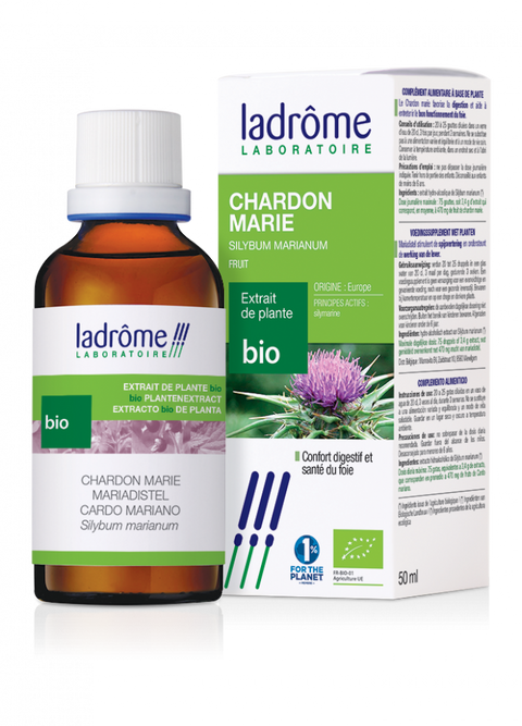 Extrait de plantes fraiches de Chardon Marie-50ml-Ladrôme