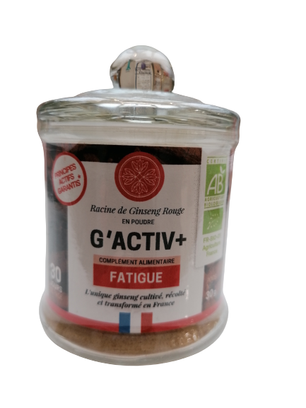 G'Activ+ Red Ginseng Root Powder-30g-Jardins d'Occitanie