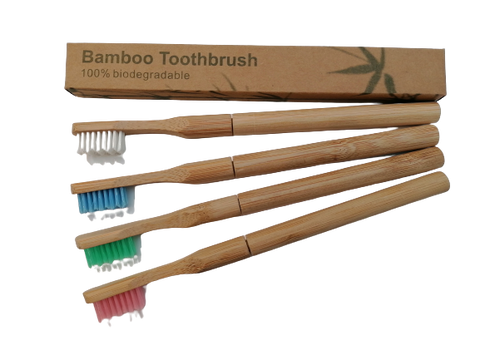 Eco-Friendly Bamboo Toothbrush with Rechargeable Head-Full Shape