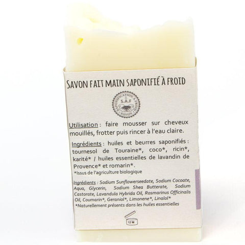 Shampoing lavande-romarin-100g-Moulin à savon - Boutique Pleine-Forme 
