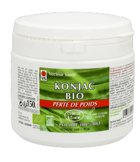 Organic Konjac powder - 150 g - Health vector