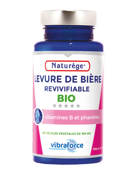 pilulier Levure de Bière revivifiable-60 gélules-NATURÈGE