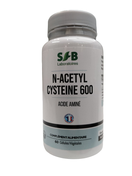 NAC N-acetyl cysteine 600-60 gélules-SFB