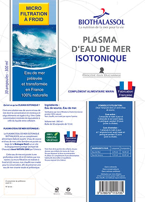 Plasma Marino Isotónico -30 ampollas-Biothalassol