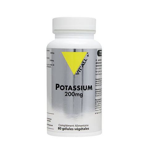 Potassium 200 mg-80 gélules végétales-Vit'all+