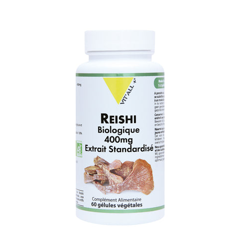 Organic Reishi 400mg-60 capsules-Vit'all+