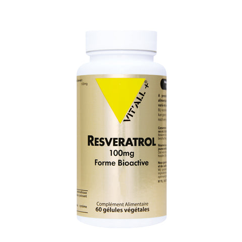 Resveratrol -100mg- 30 vegetable capsules-Vit'all+