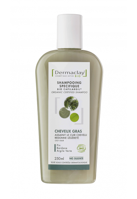 Organic shampoo specific for oily hair-250ml-Dermaclay