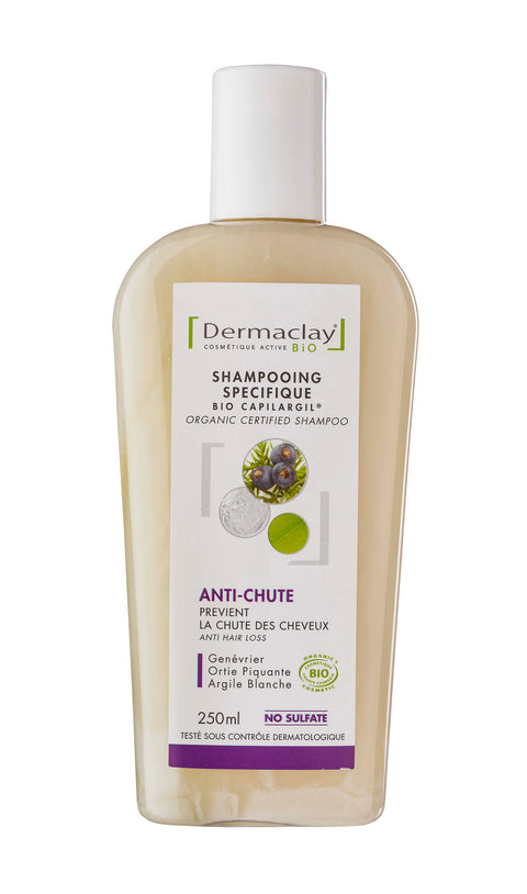 Shampoing anti chute de cheveux Bio-250ml-Dermaclay