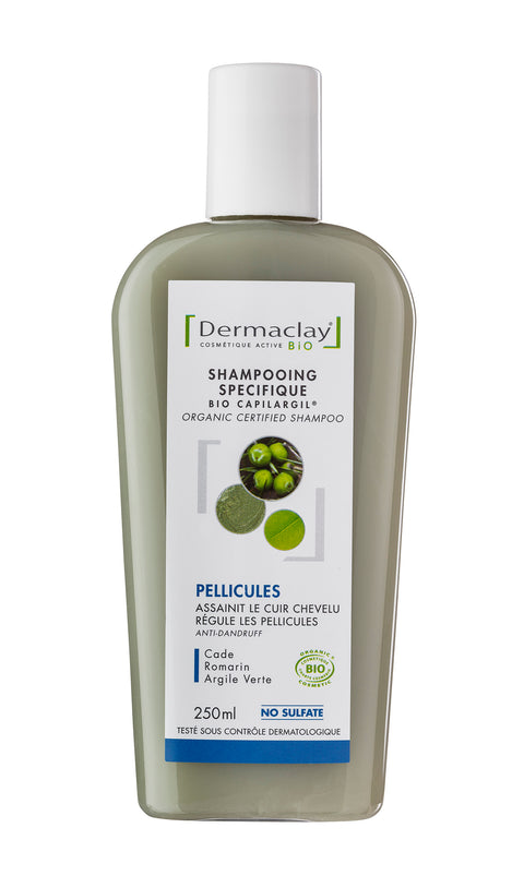 Green Clay Shampoo-Anti-Dandruff-250ml-Dermaclay